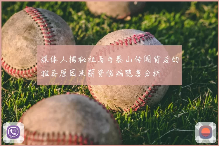 媒体人揭秘祖马与泰山传闻背后的推荐原因及薪资伤病隐患分析