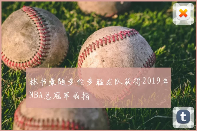 林书豪随多伦多猛龙队获得2019年NBA总冠军戒指