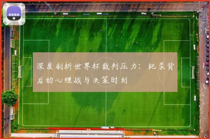 深度剖析世界杯裁判压力：纪录背后的心理战与决策时刻